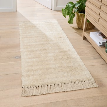Anko Nina Woven Rug, Beige - Small - 140cm x 70cm