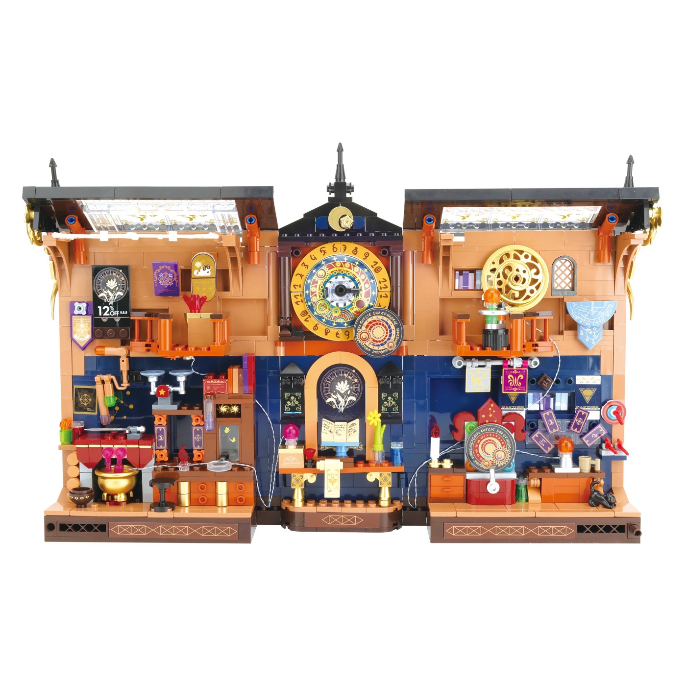 896 Piece Mini Blocks Building Series: Light Up Book Nook Playset 3 of 5