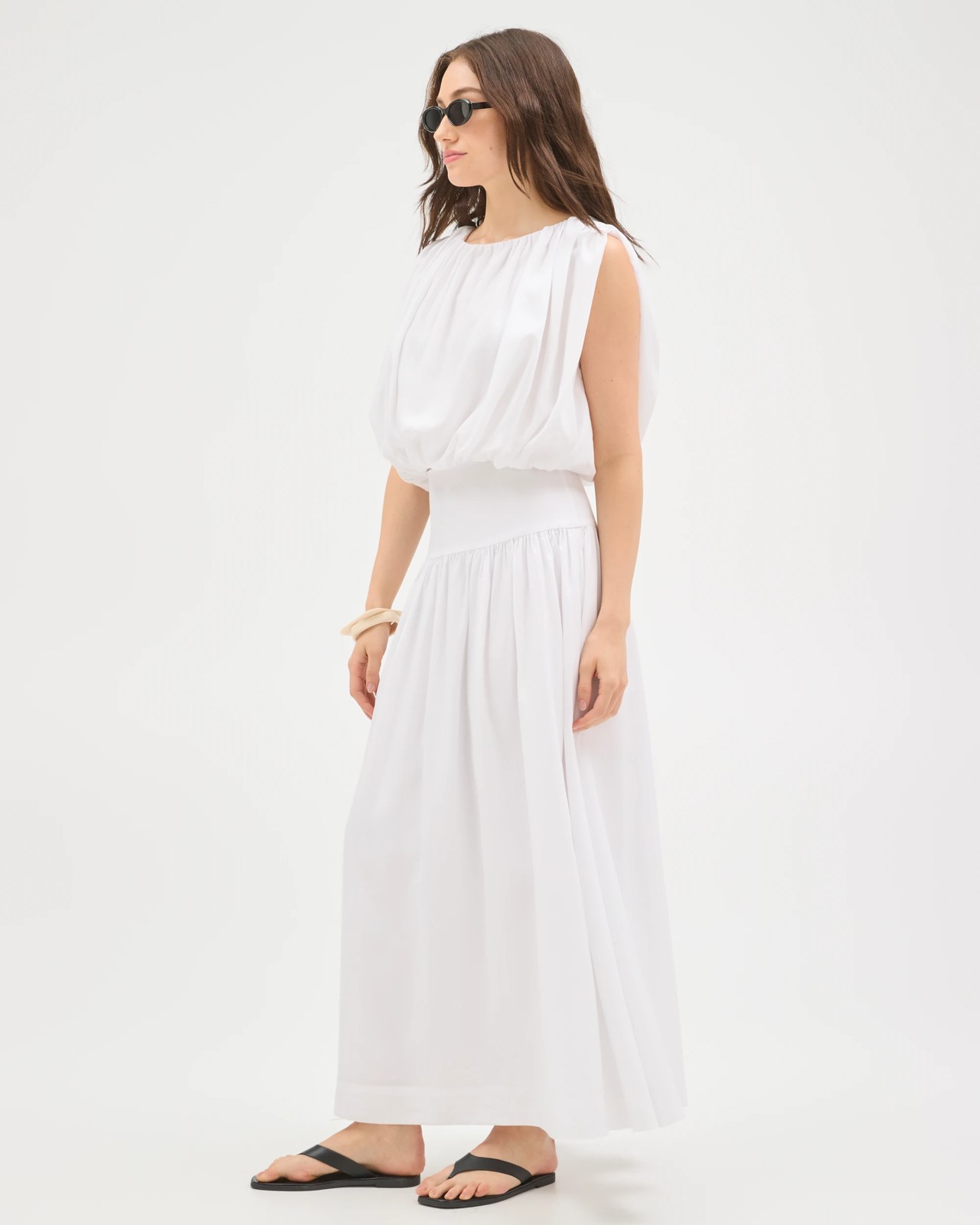 Lily Loves Lyocell A-Line Maxi Skirt - White 5 of 6