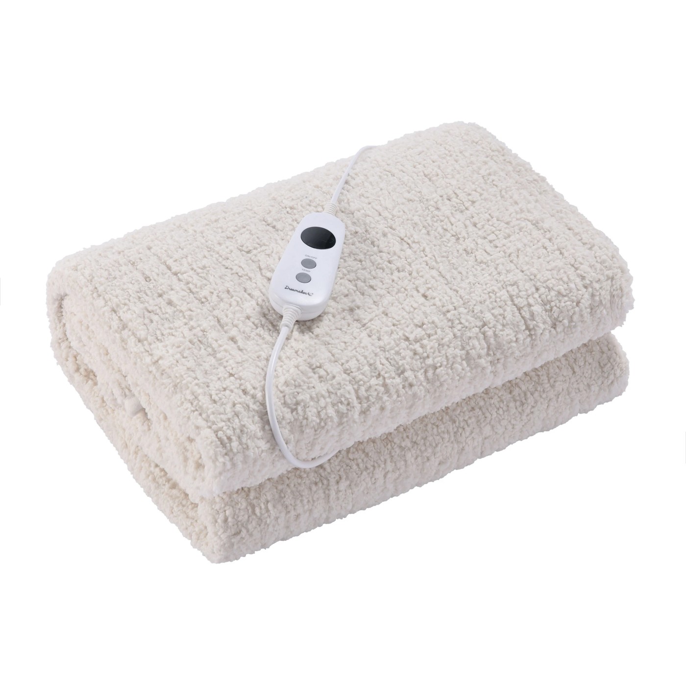 Dreamaker Teddy Fleece Heated Throw