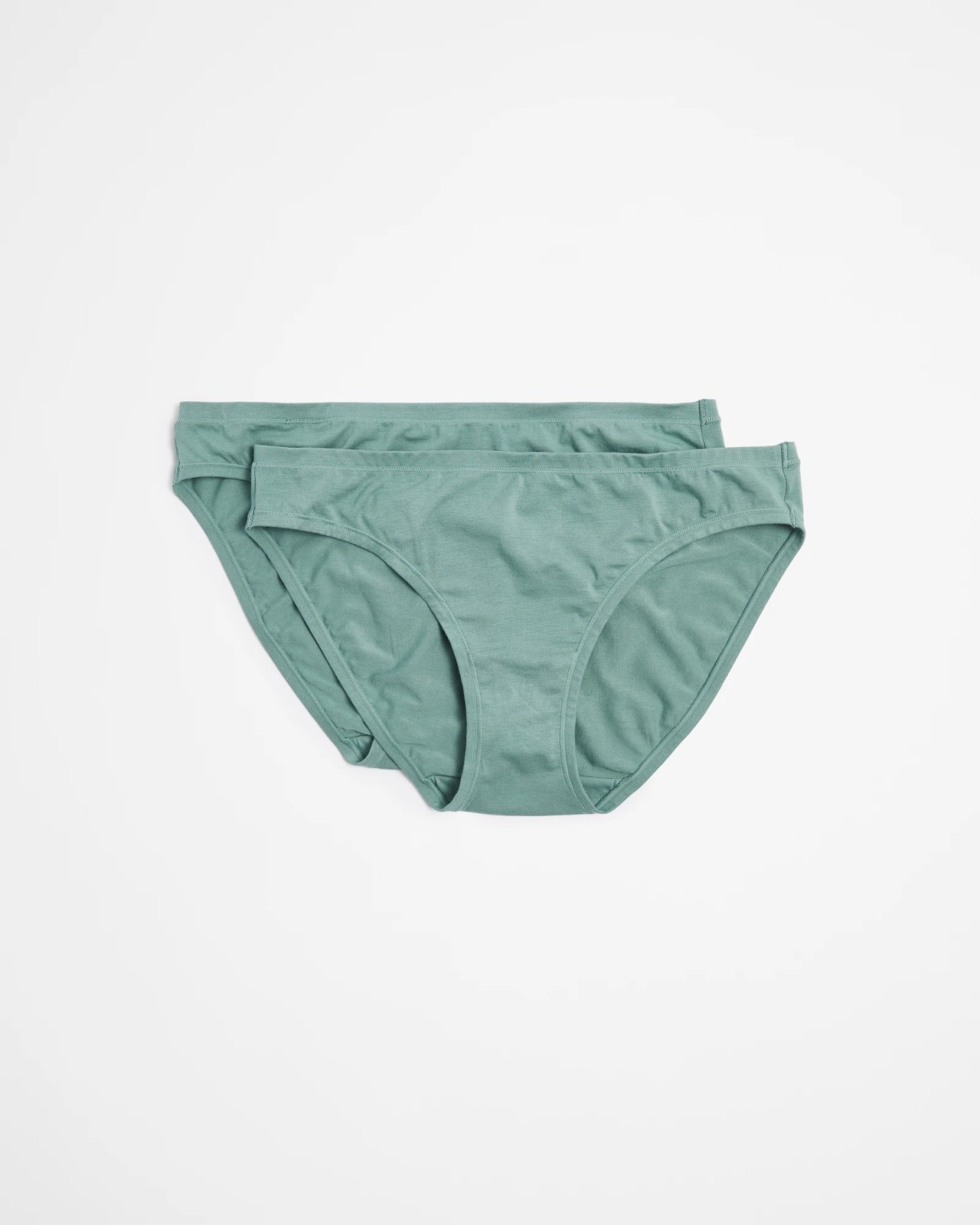 2 Pack Bamboo Bikini Briefs - Arctic Green