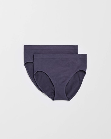 Australian Cotton Blend 2 Pack Seamfree Midi Briefs