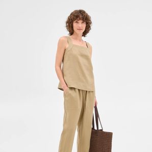 European Linen Tapered Pants