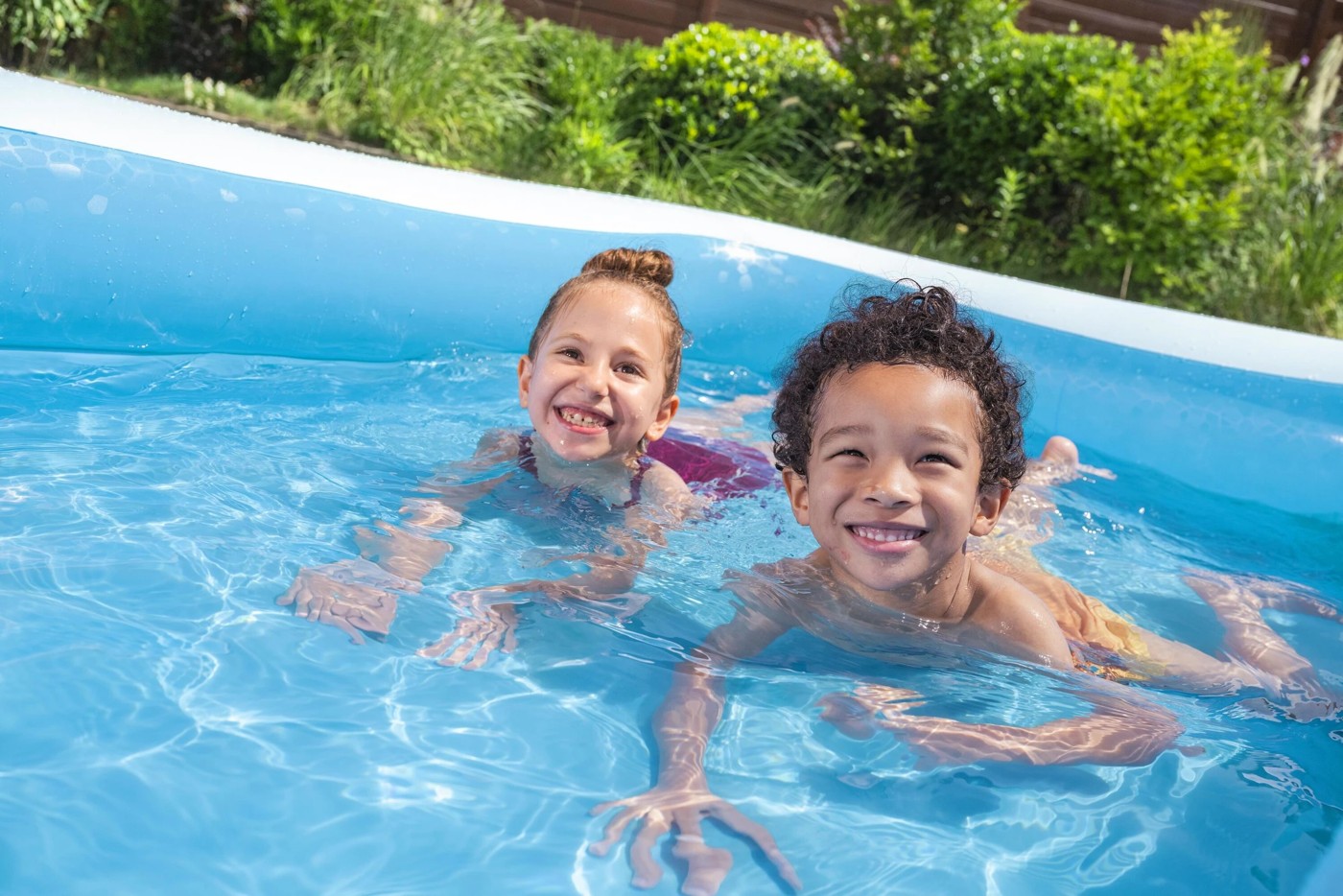 Bestway Inflatable Blue Rectangular Family Pool 2 of 6