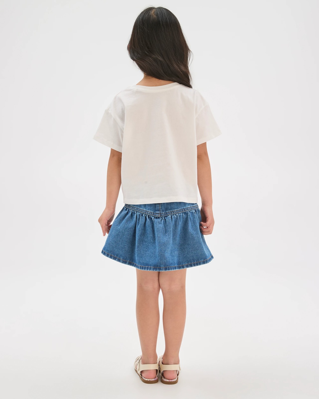 Australian Cotton Oversized T-Shirt - Mermaid Placement White 4 of 6