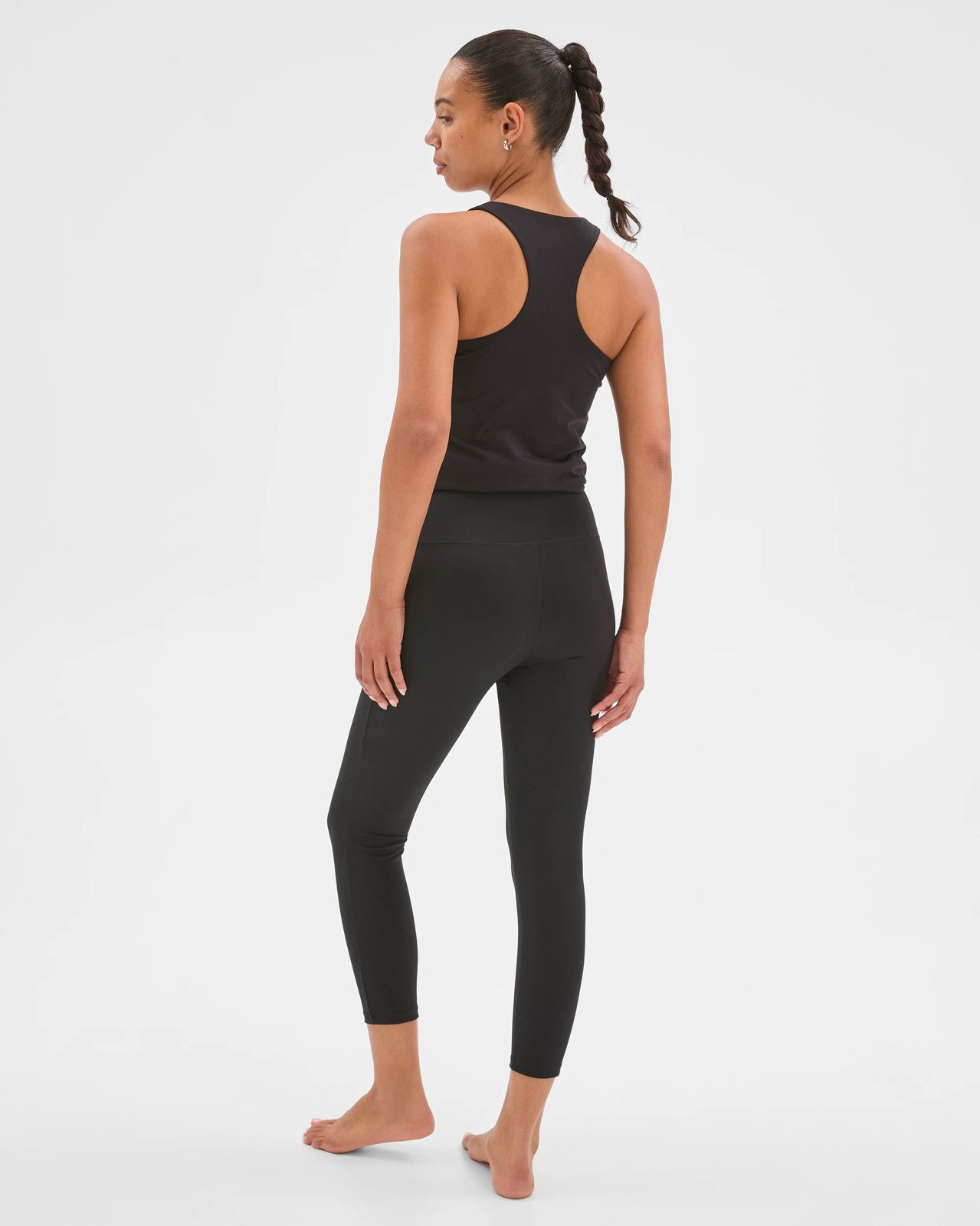 Active Studio Soft Ruched 7/8 Length Tights - Black 6 of 6