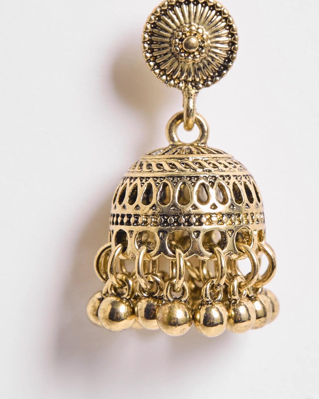 Burnished Bell Drop Earrings - Gold-tone 2 of 2