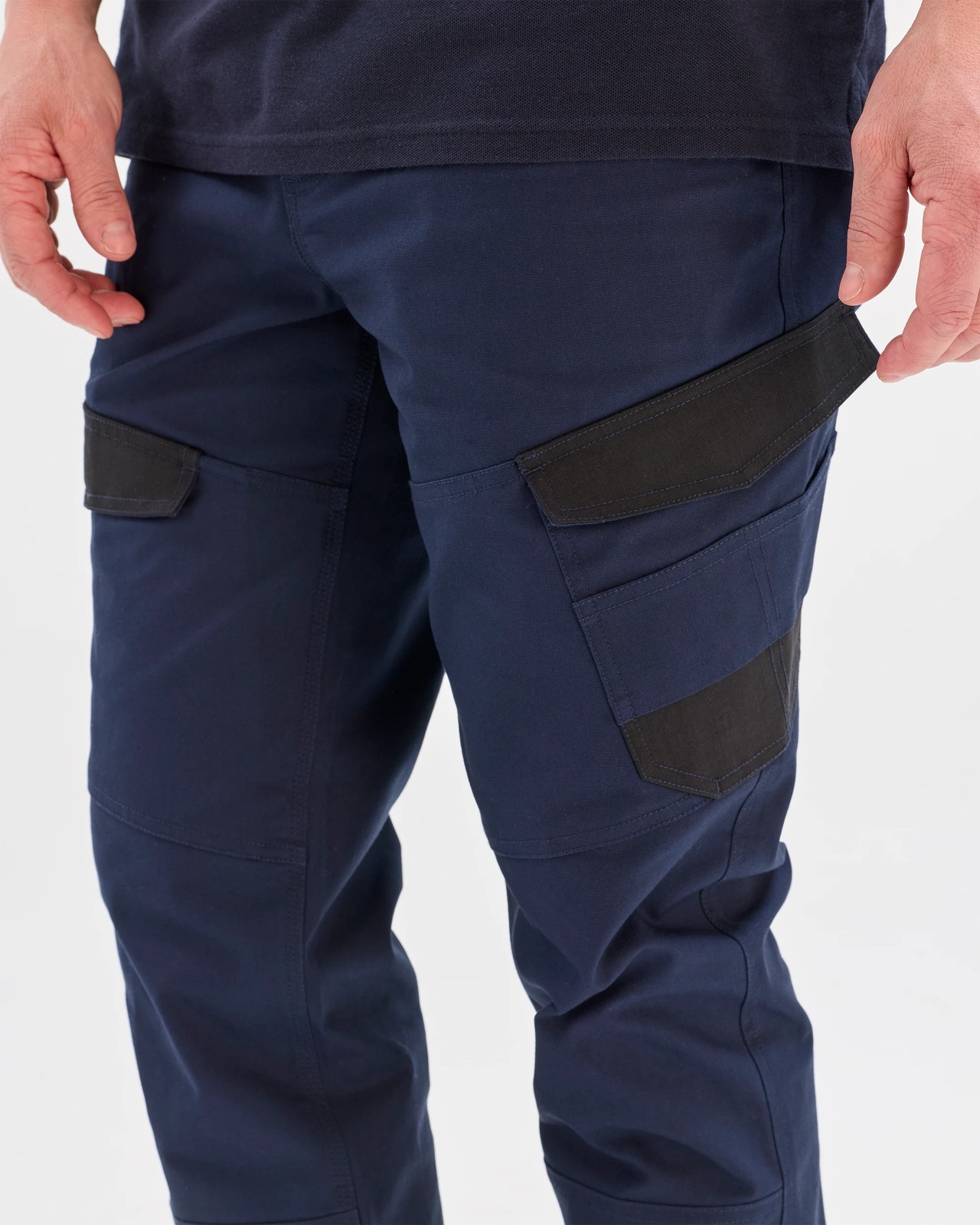 Australian Cotton Performance Cargo Jogger Pants - Graphite 4 of 5