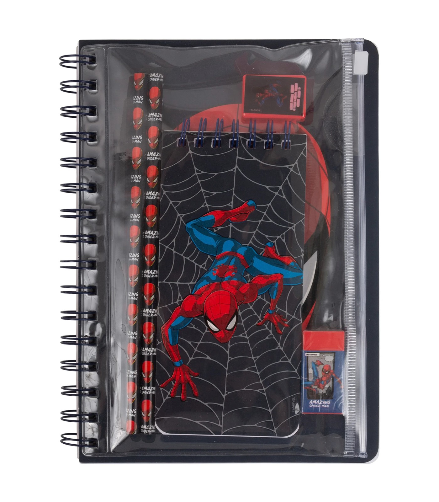 Spider Man A5 Double Wiro Notebook With Stationery Pack Target Australia