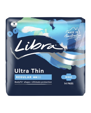 Libra Ultra Thin Regular Pads - 14 Pack