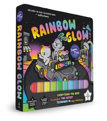 Rainbow Glow Super Star Colouring Kit - Book