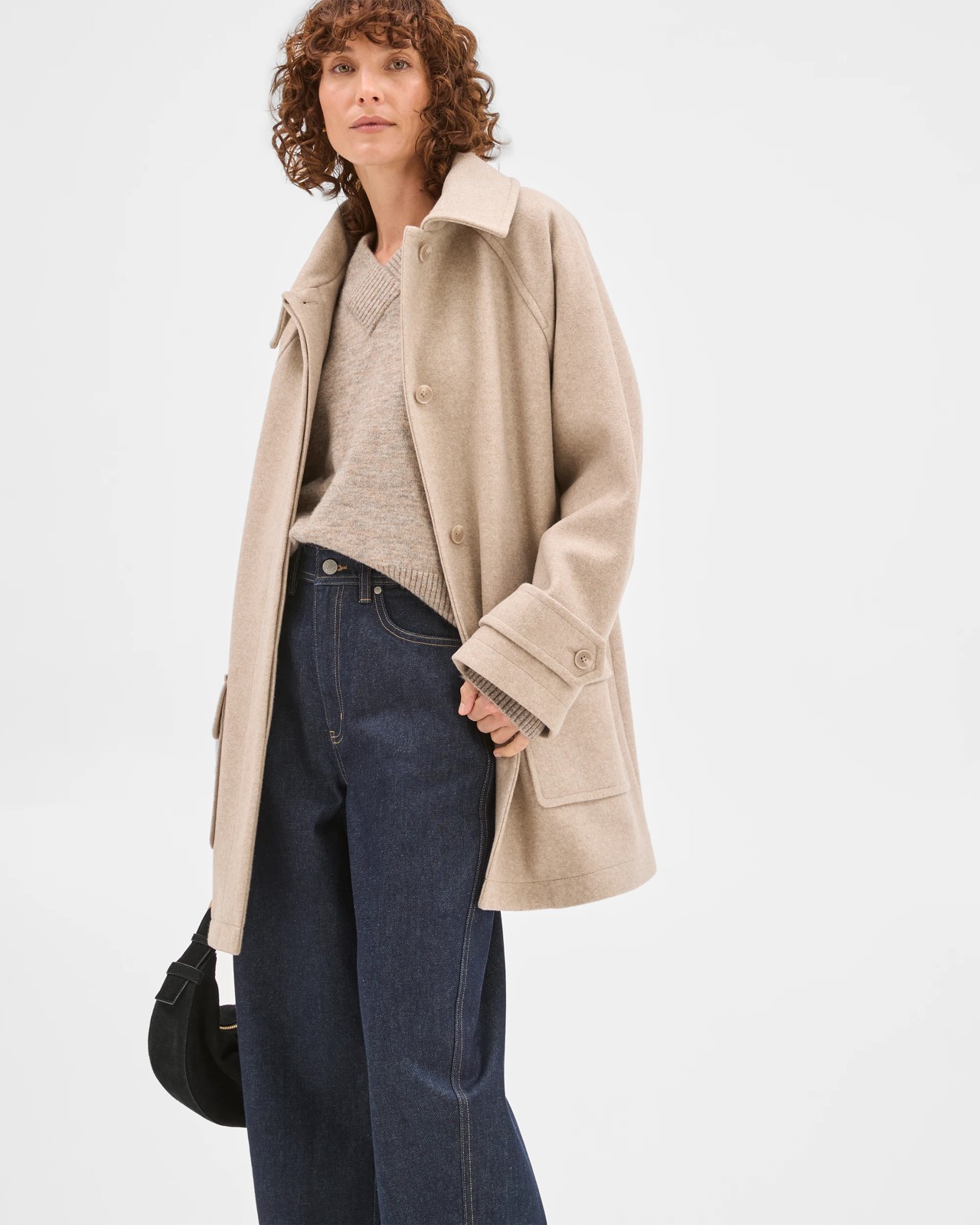 Long Sleeve Relaxed Car Coat 3 of 5