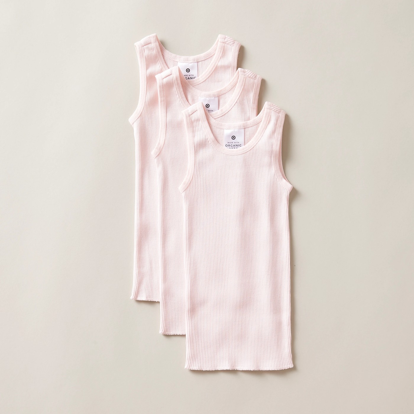 Baby Organic Cotton 3 Pack Vests 4 of 4