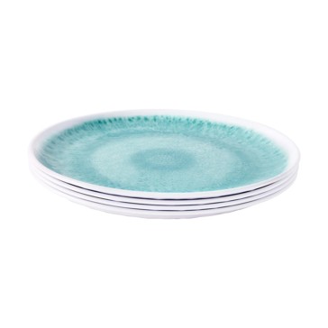 Dinner Plates, 4 Pack Mint Glazed Look - Anko