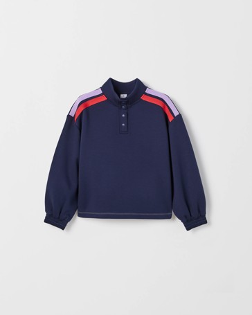 Scuba Fleece Balloon Sleeve Jumper