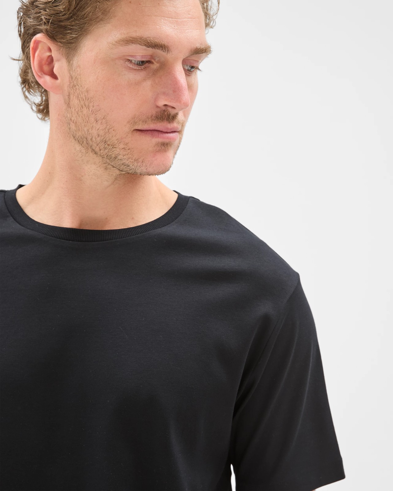 Preview Australian Cotton Interlock T-Shirt - Black 4 of 6