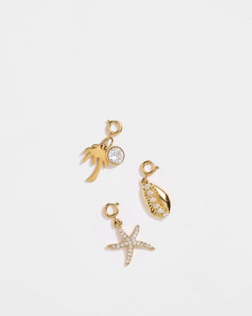 Waterproof 3 Pack Tropical Theme Charm Set