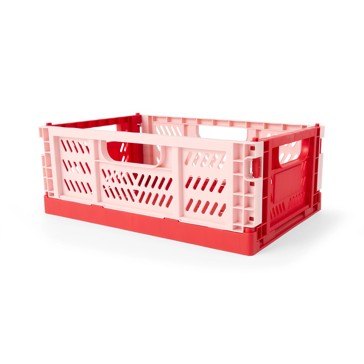 Anko 5L Collapsible Crate - Small, Red