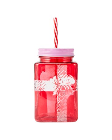 Anko 620ml Bow Drink Jar
