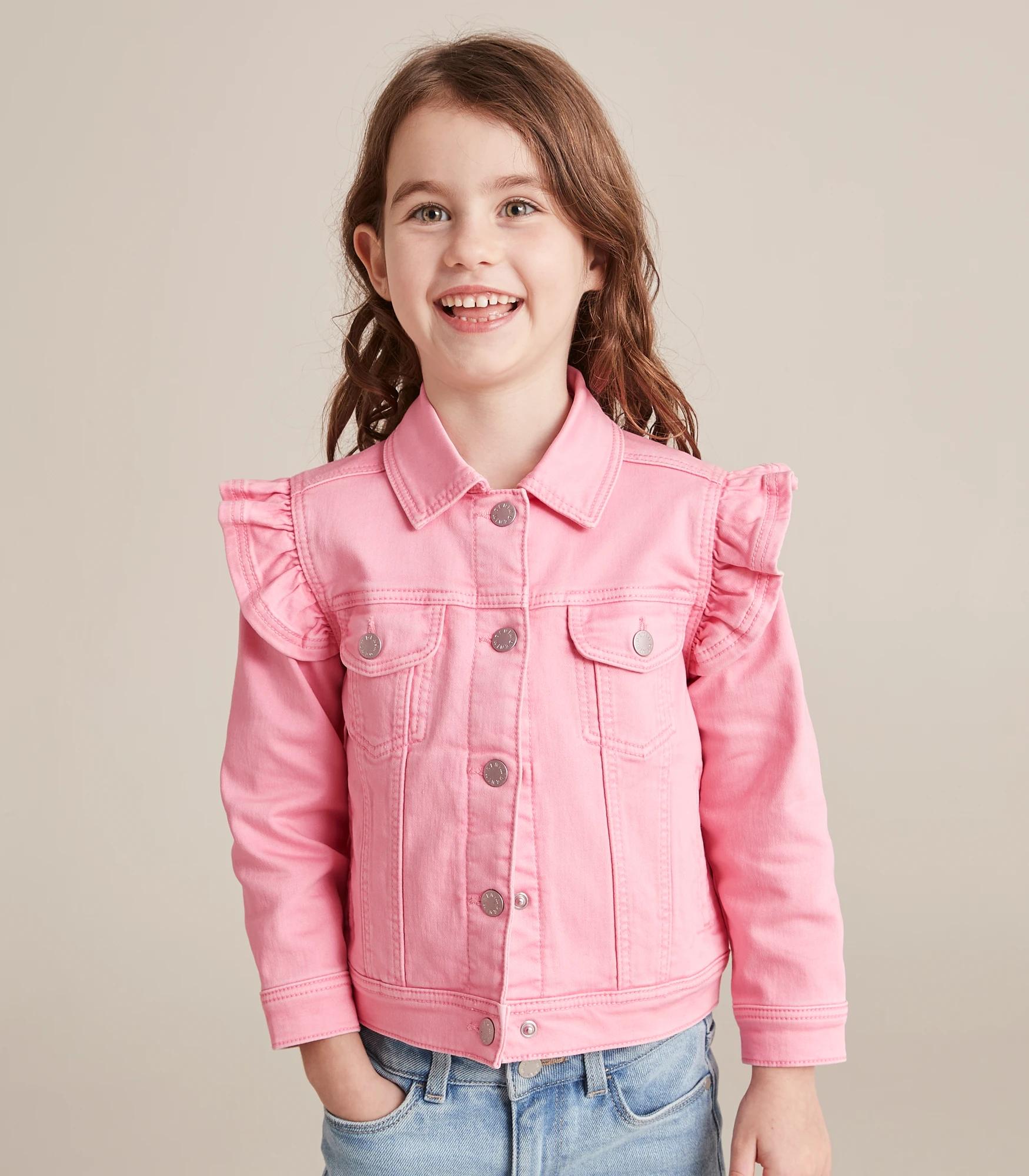 Pink denim sales jacket target