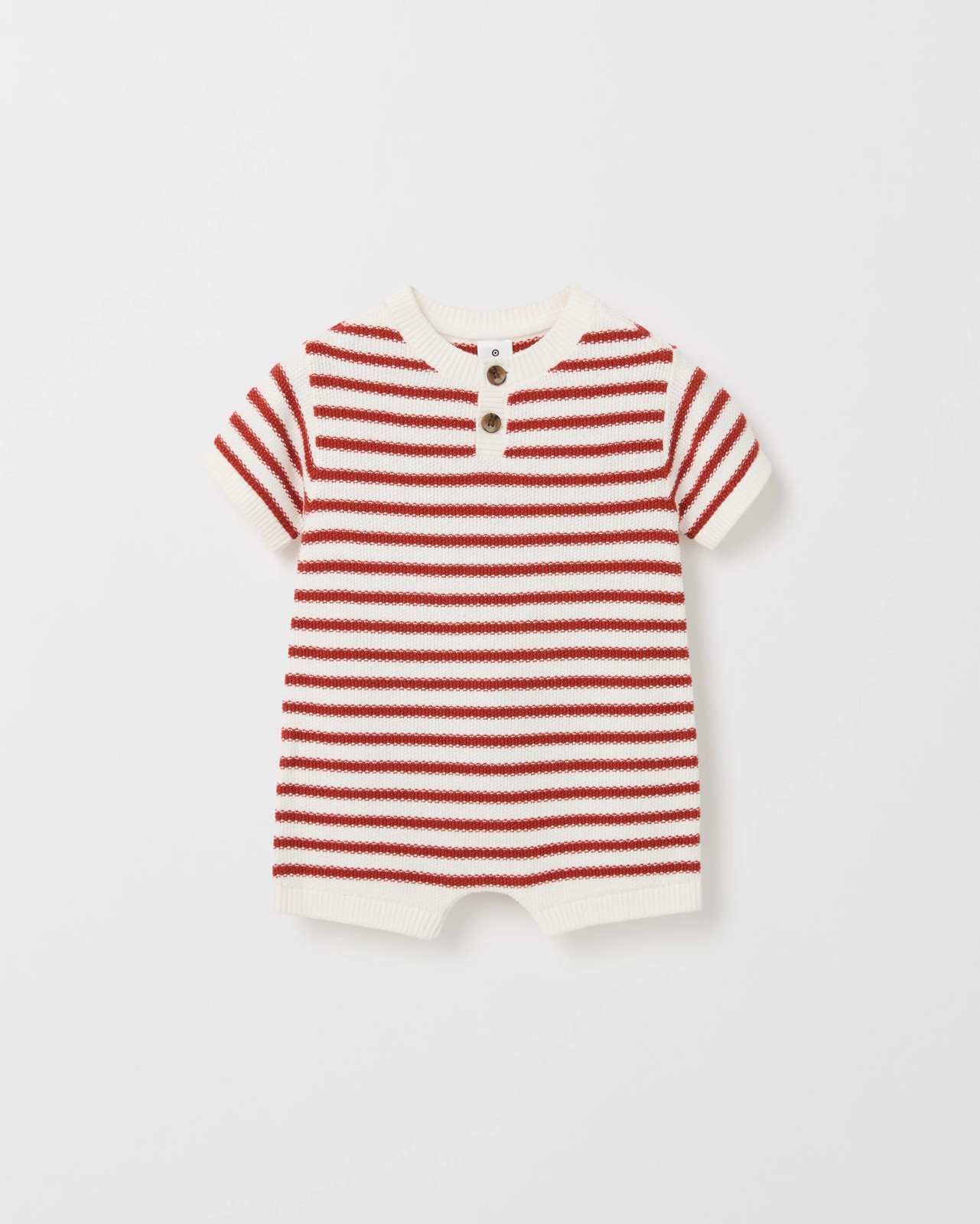 Baby Organic Cotton Knit Romper 4 of 5
