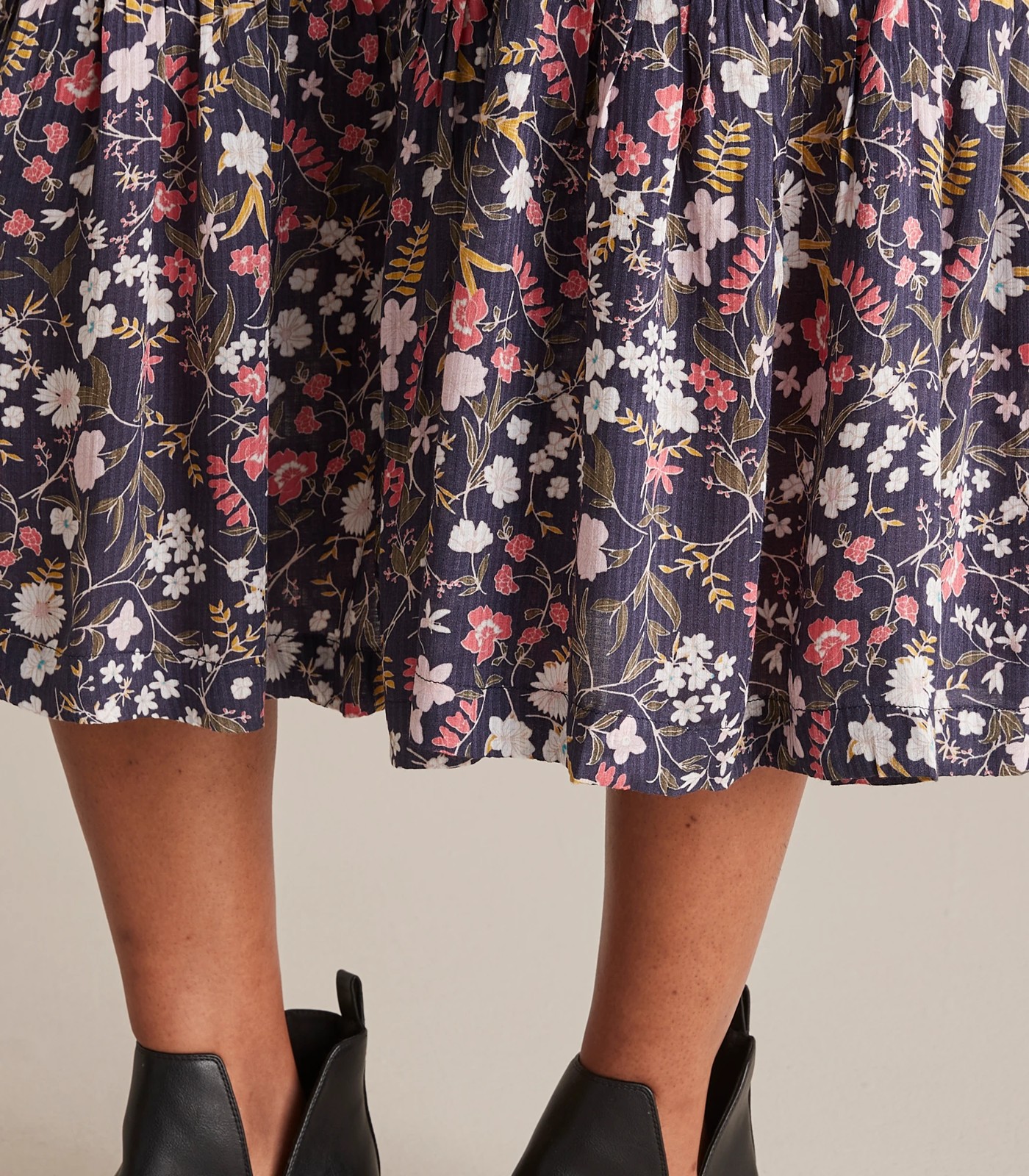 Long Sleeve Pintuck Midi Dress 5 of 6