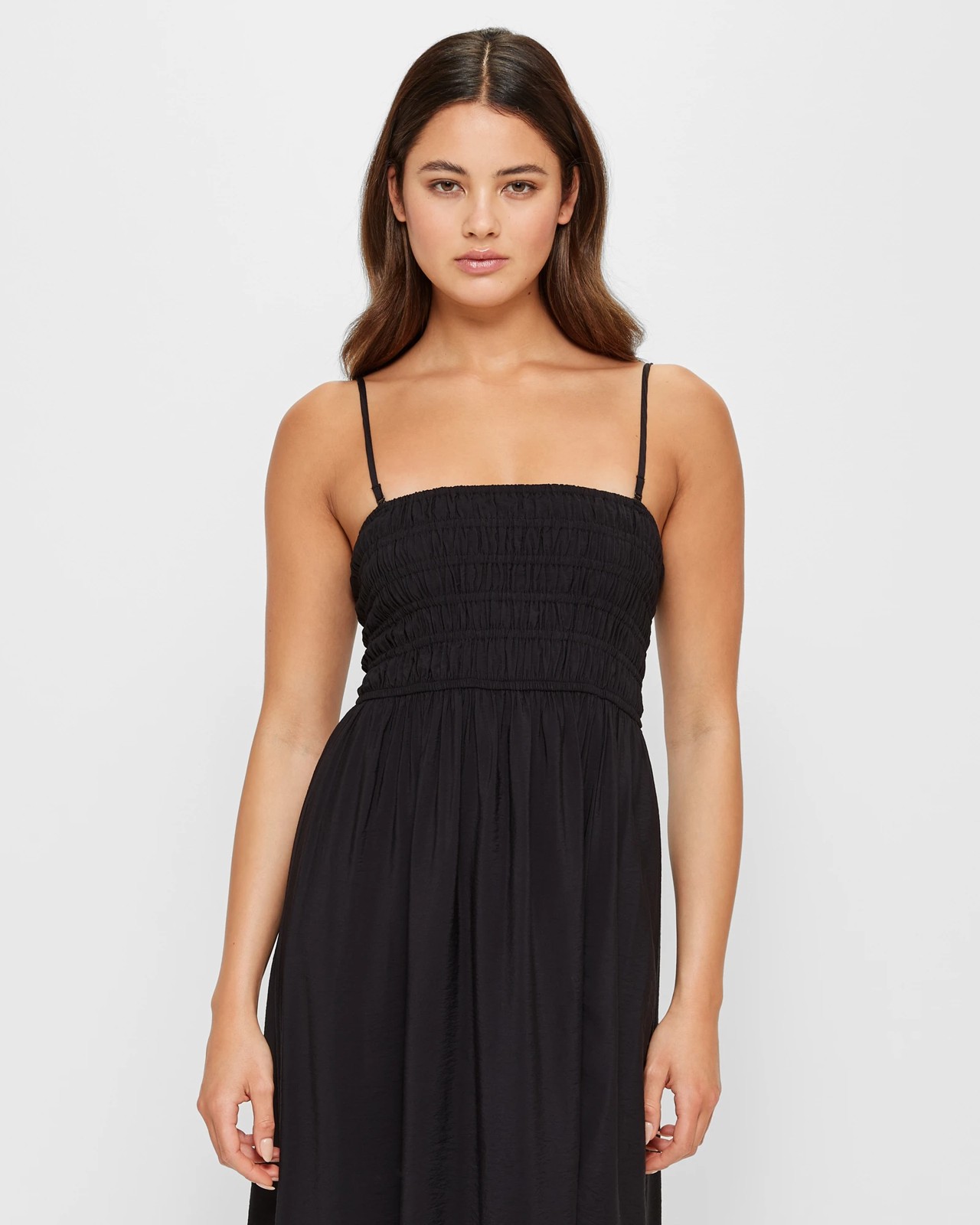 Black Strapless Lace Dress, Black Midi Cocktail Dress Lily Boutique