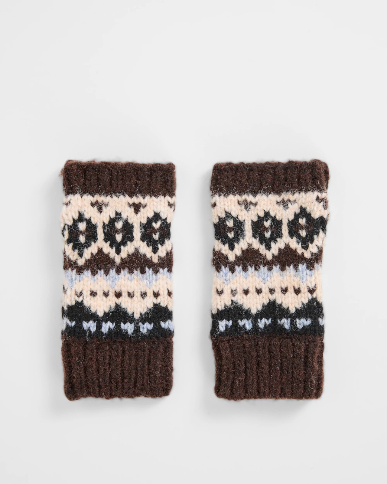 Chunky Fair Isle Hand Warmers 2 of 2