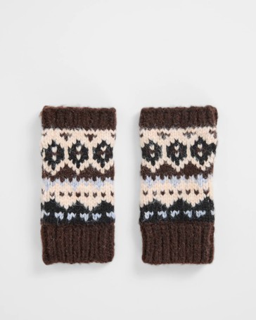 Chunky Fair Isle Hand Warmers