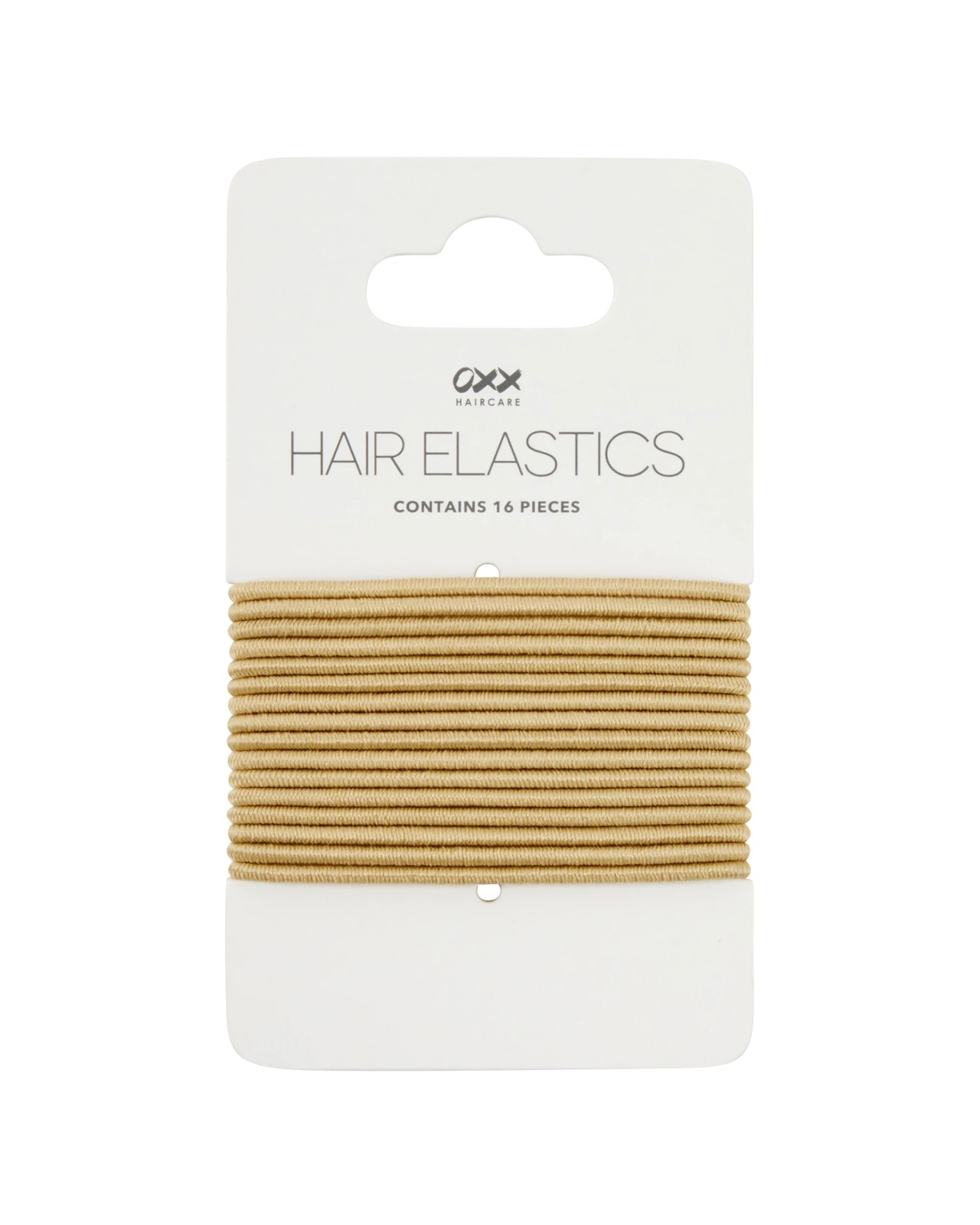 16 Piece Hair Elastics, Blonde - OXX Haircare 3 of 3
