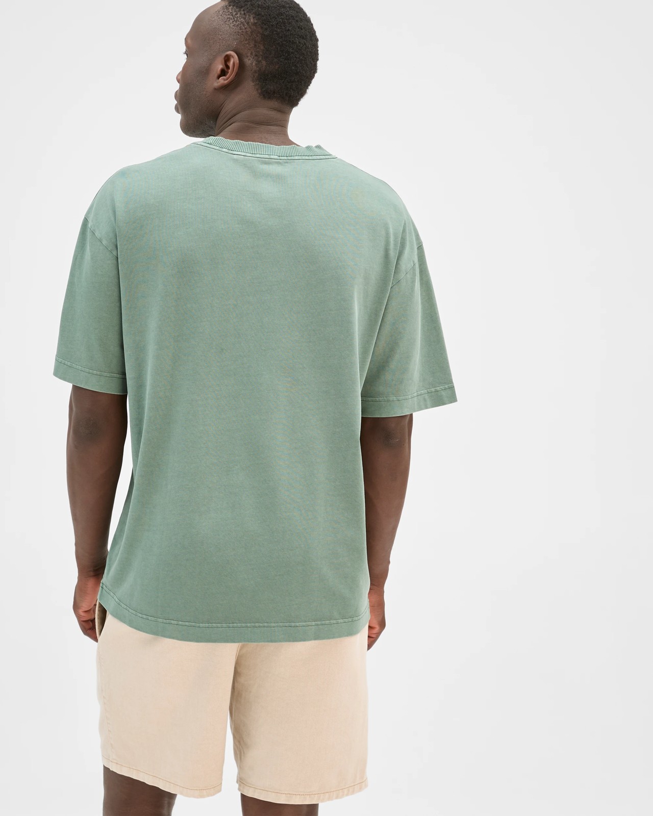 Commons Australian Cotton Boxy Heavyweight Core T-Shirt - Dark Forest 6 of 6
