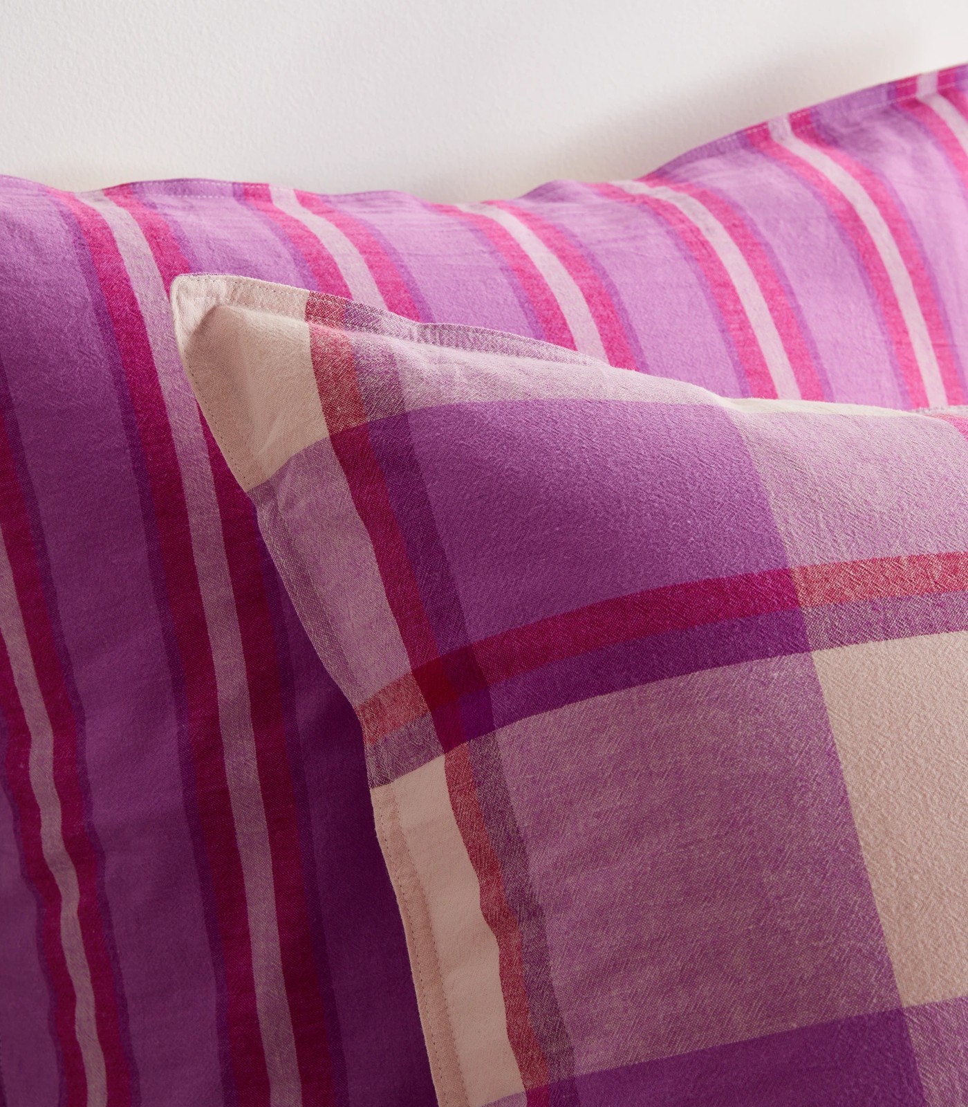 Maizey Check Linen/Cotton European Pillowcase Target Australia