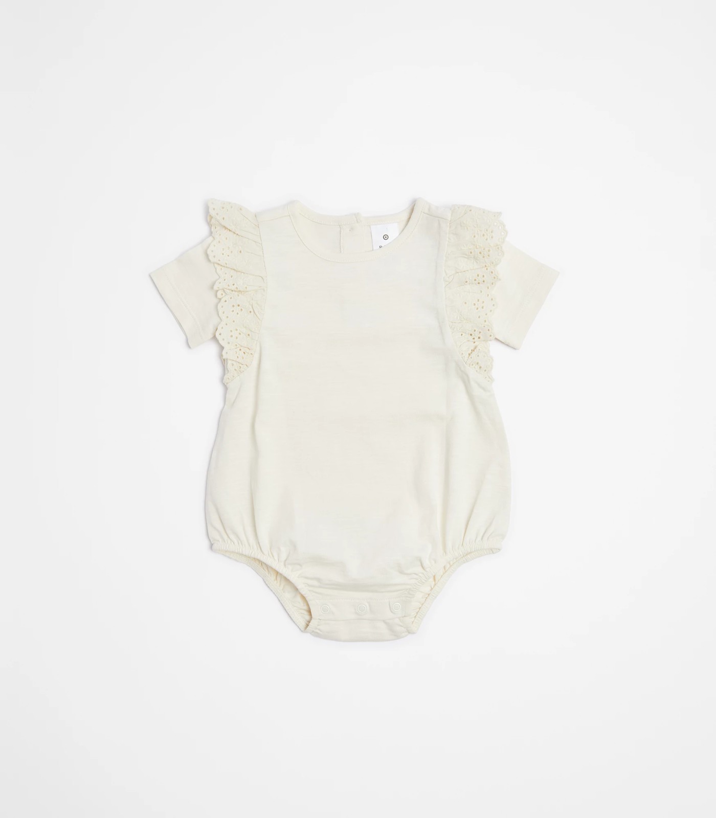 Baby Short Sleeve Bodysuit with Frill
