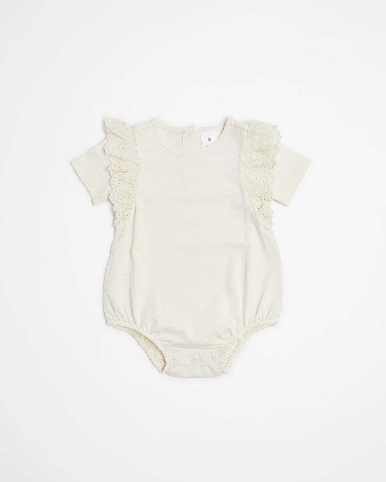 Baby Short Sleeve Bodysuit with Frill