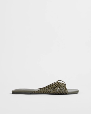 Barely There Elastic Straps Sandals