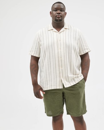 Plus Size European Linen Shorts