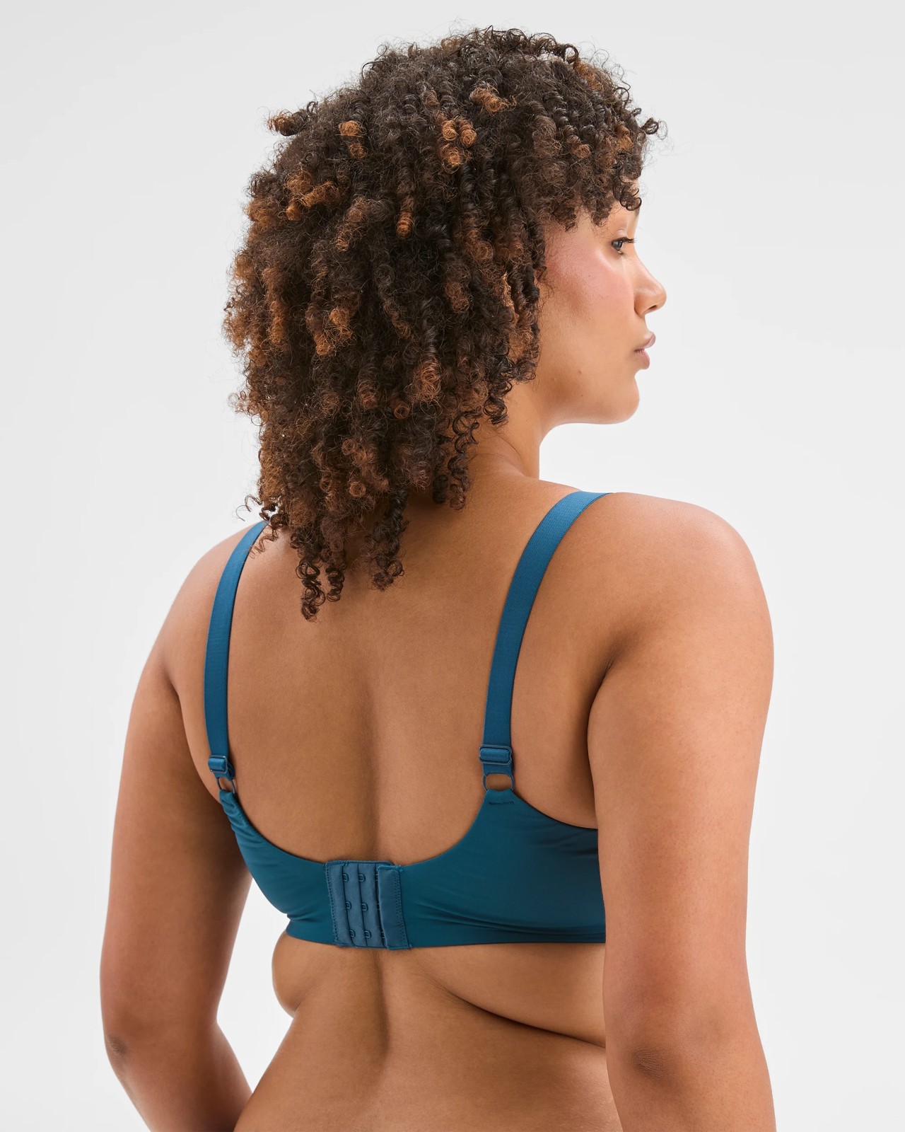 Plus Size Embroidered and Lace Underwire Bra - Legion Blue 3 of 3