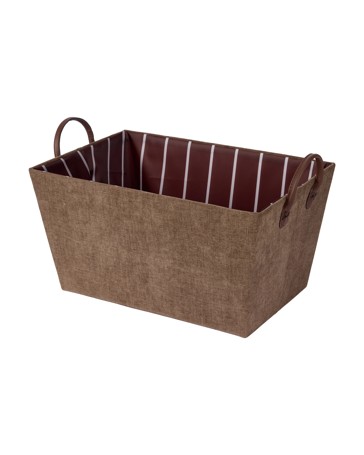 Anko Tapered Chenille Basket - Chocolate