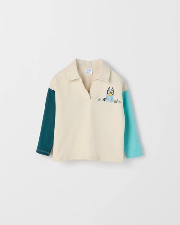 Bluey License Australian Cotton Blend Rugby Splice Sweat Top