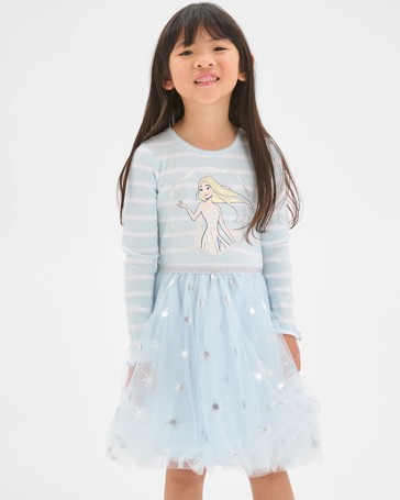 Disney Frozen Australian Cotton Knit/Tulle Dress
