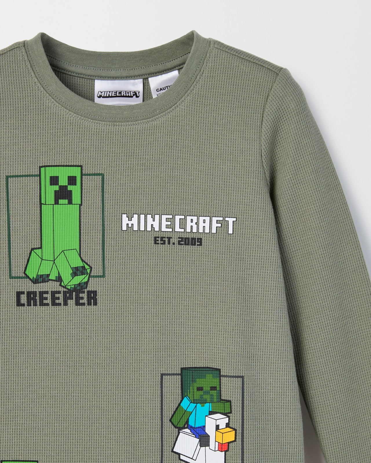 Minecraft Australian Cotton Younger Boys Knit/Flannelette Pyjama Set 2 of 3