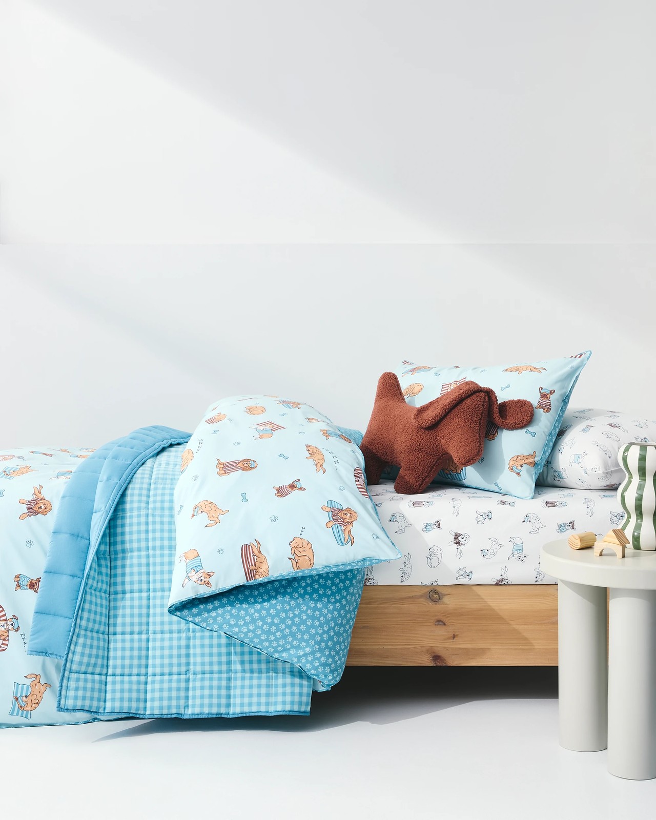 Dash Dog Printed Australian Cotton Quilt Cover Set 4 of 6
