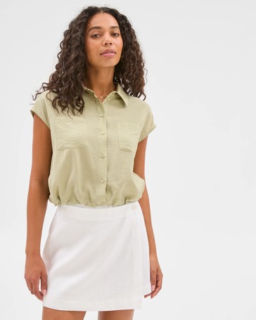 Elastic Hem Shirt