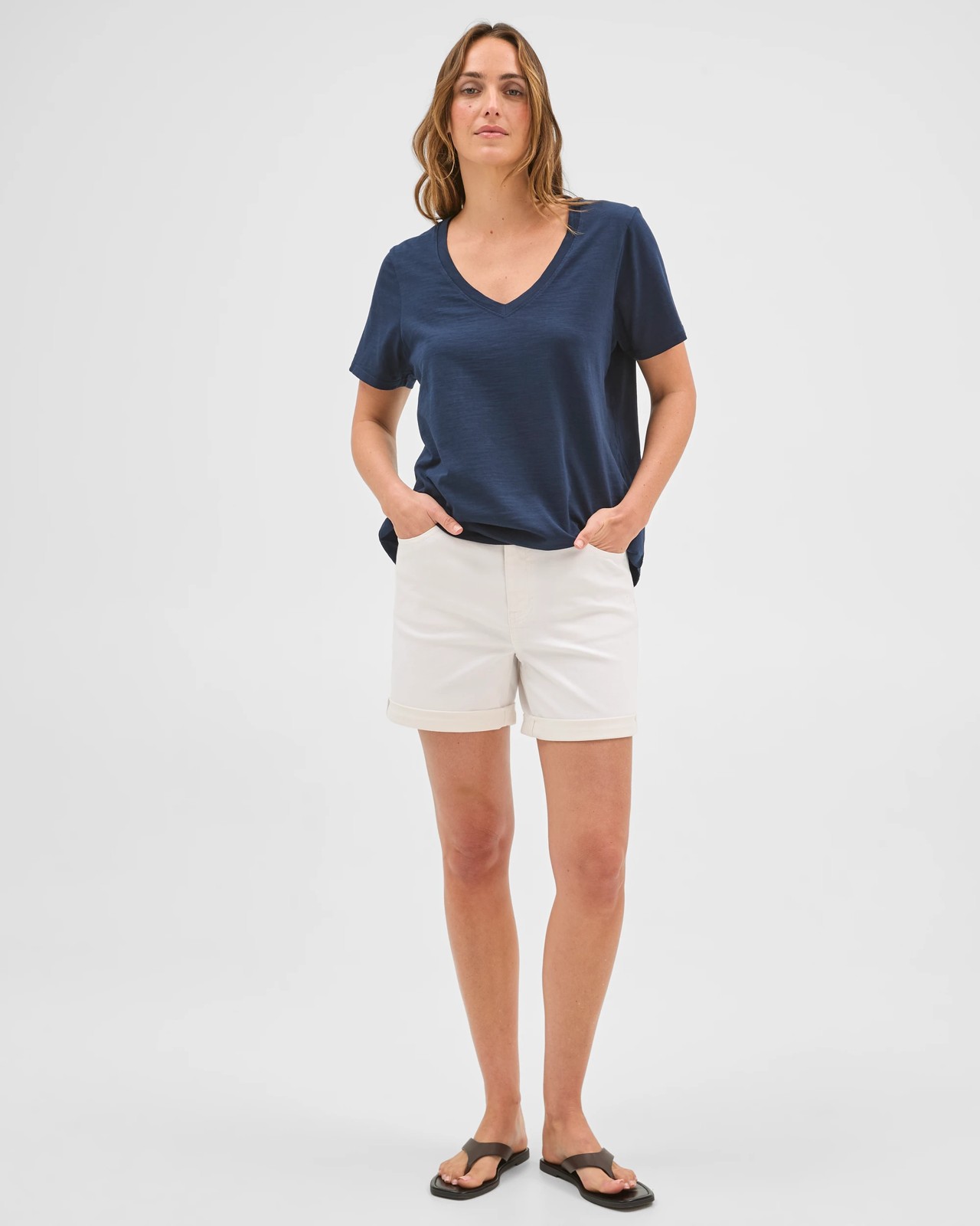 Rolled Cuff Denim Shorts 2 of 5