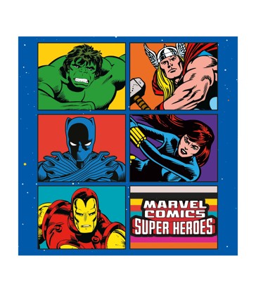 Marvel Retro Comic Book 2024 Square Calendar