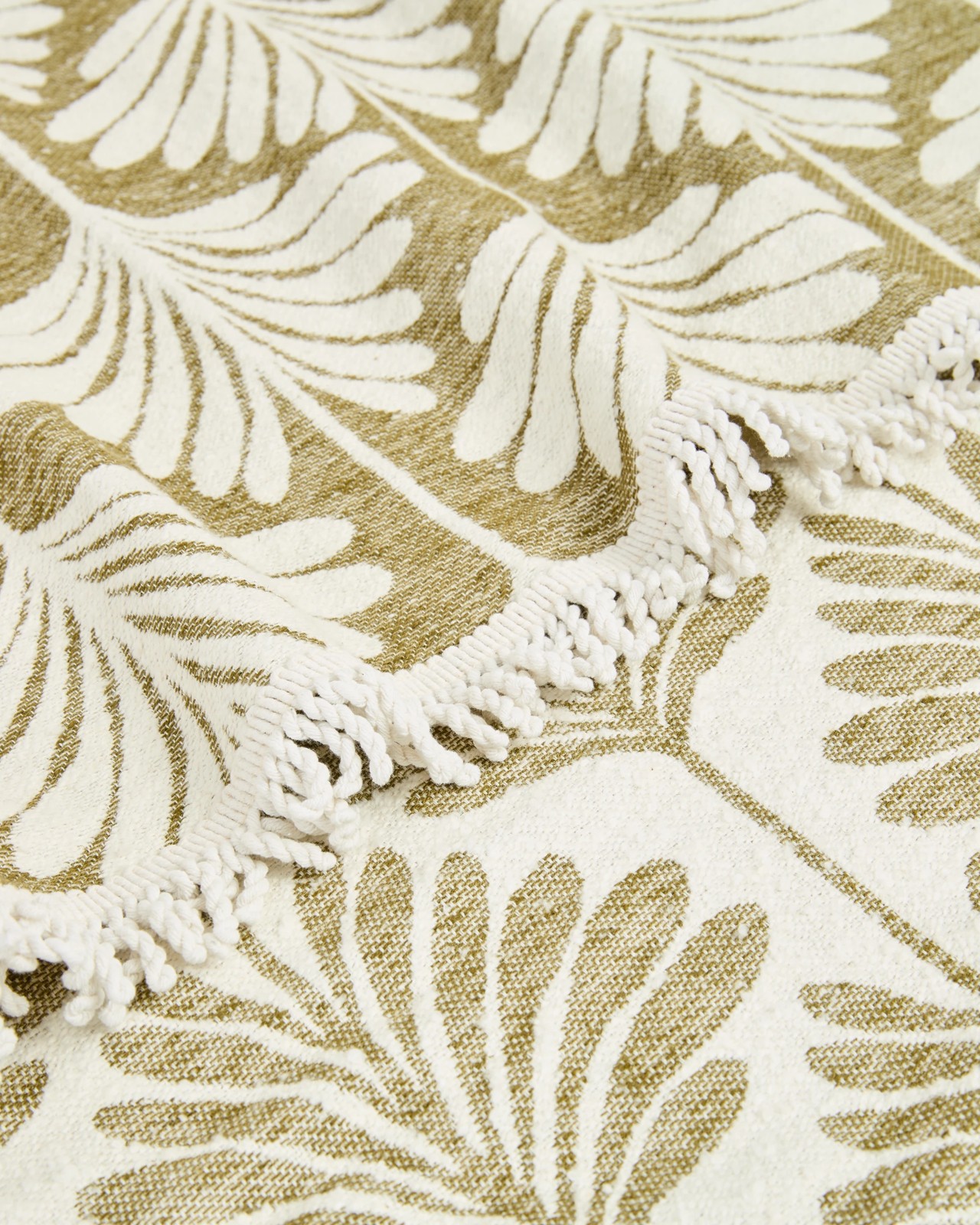 Chenille Jacquard Throw - Avocado 3 of 3