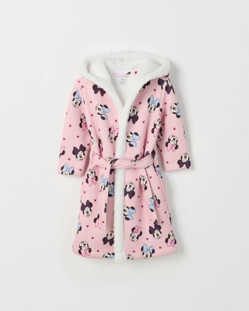 Disney Minnie Mouse Girls Hooded Dressing Gown