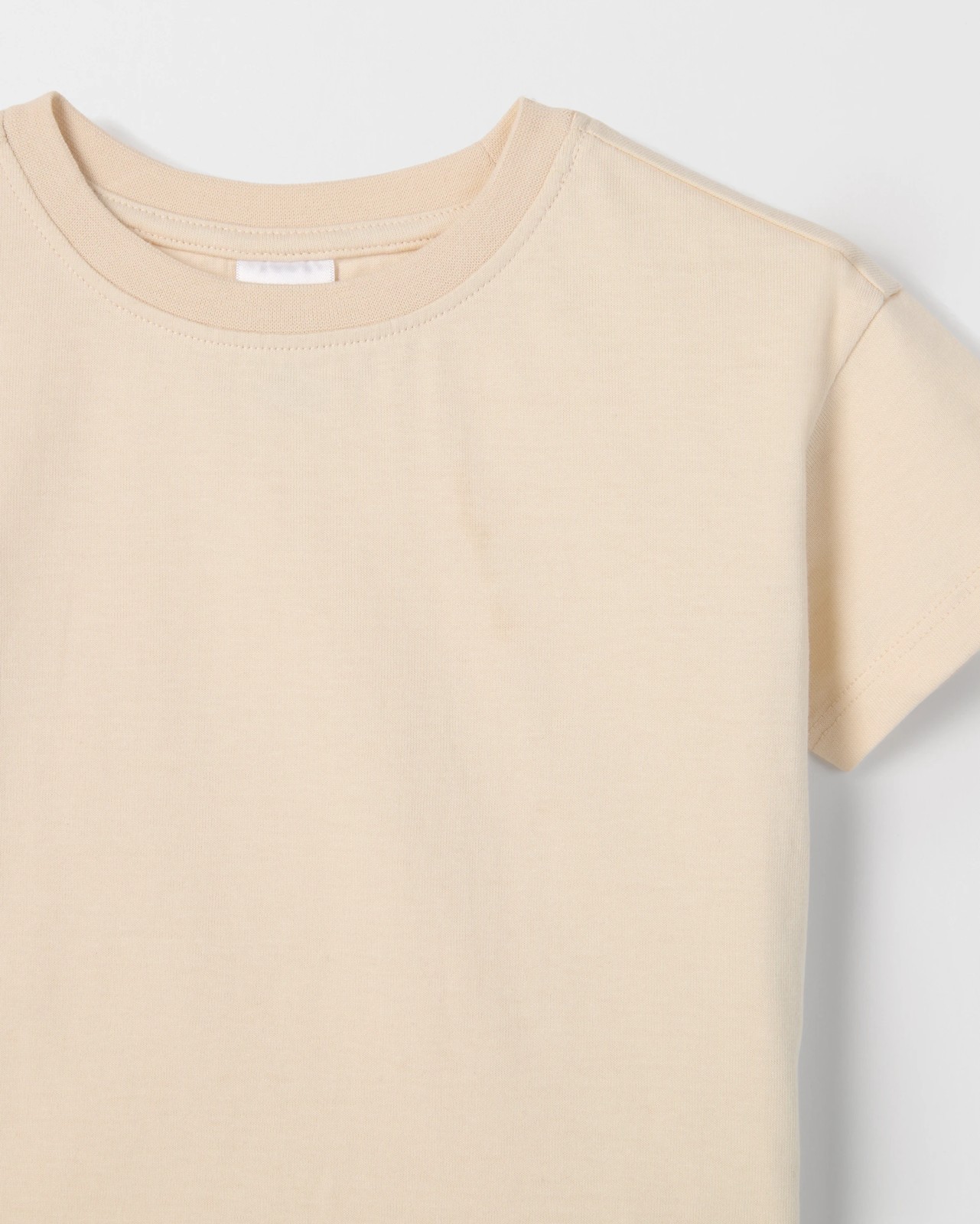 Baby Organic Cotton Plain T-Shirt - Whitecap Grey 5 of 5