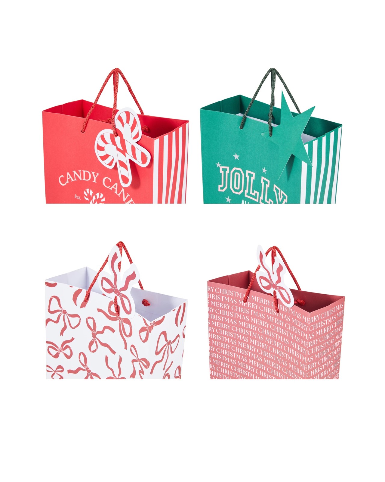 Anko 4 Pack Medium Gift Bags - Assorted 3 of 4