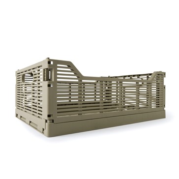 Anko 13L Linear Collapsible Crate - Medium - Green